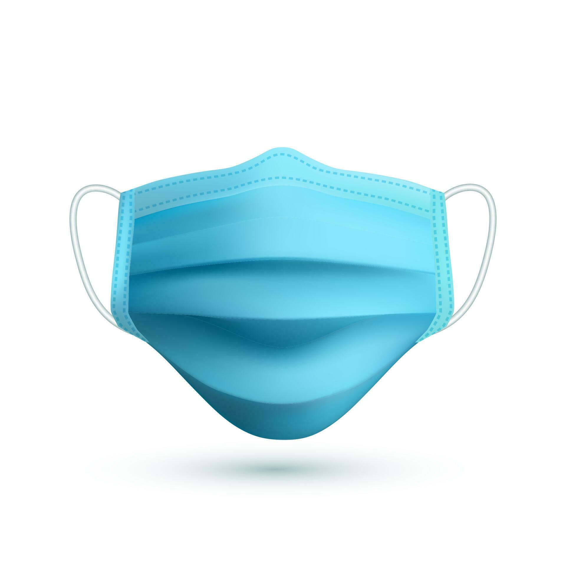 Realistic medical face mask. Details 3d medical mask. Vector