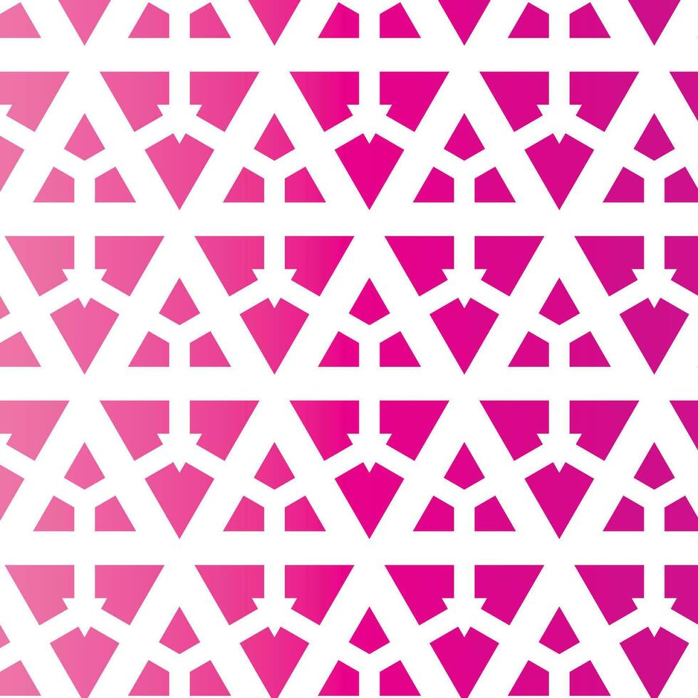 Geometric Pattern In Pink Color, Isolated Background. vector