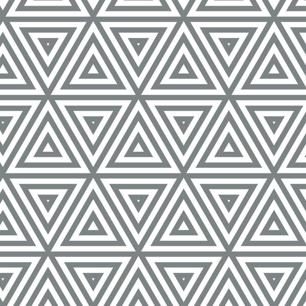 Triangular Pattern Grey Color, Isolated Background. vector