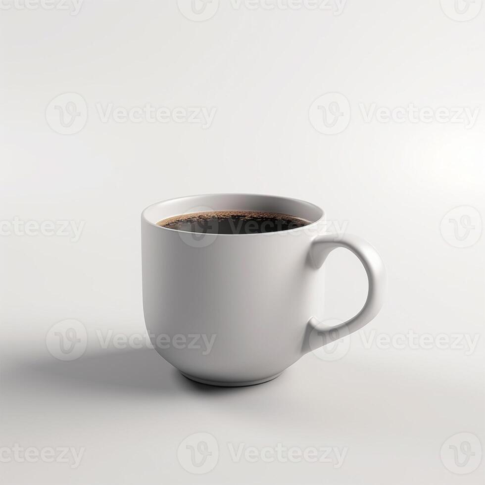 A white coffee mug Generated photo