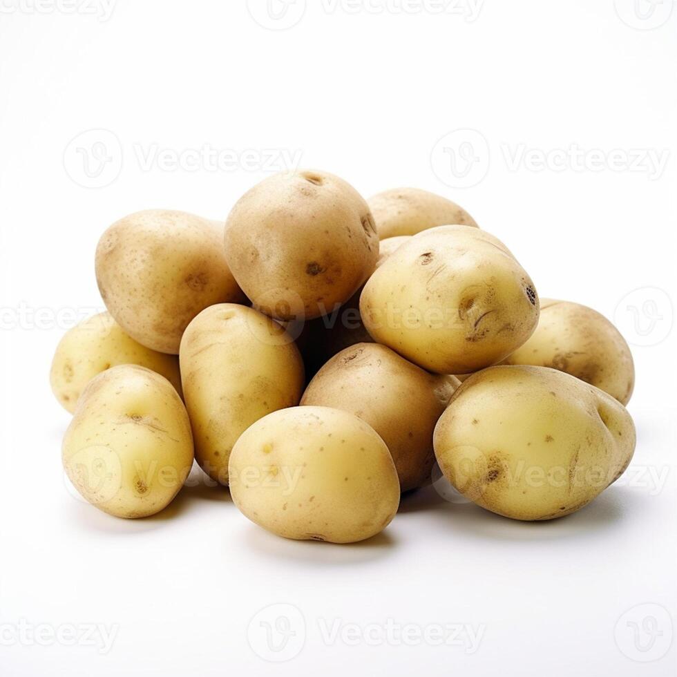 un pila de patatas generativo ai generado foto