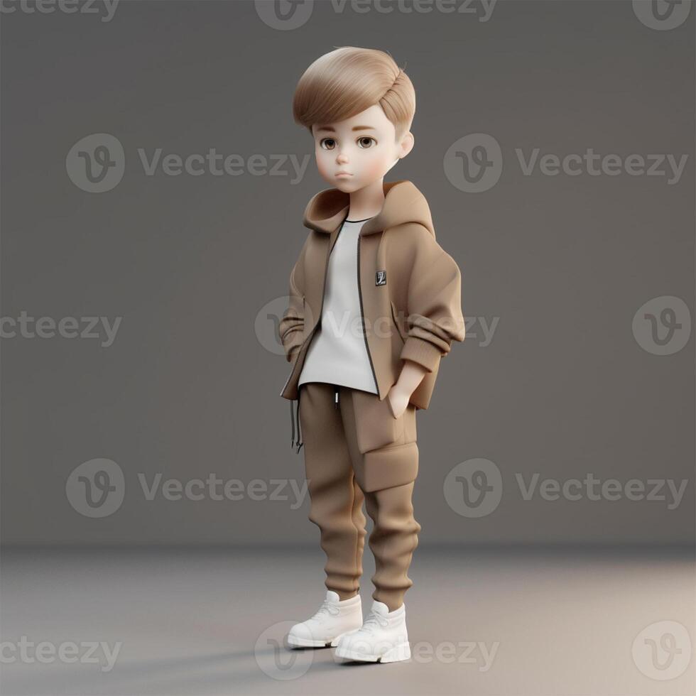 A boy in a hoodie Generated photo