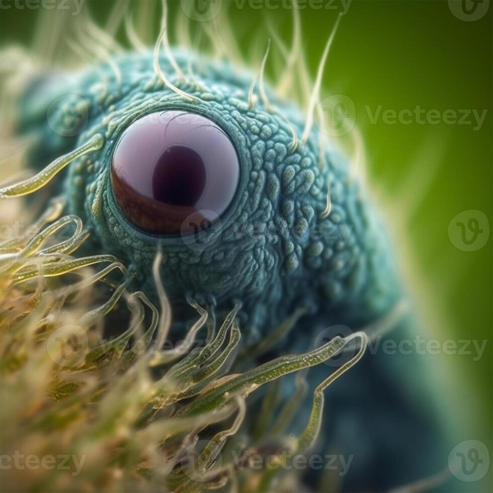 A close up of a bug's eye Generated photo