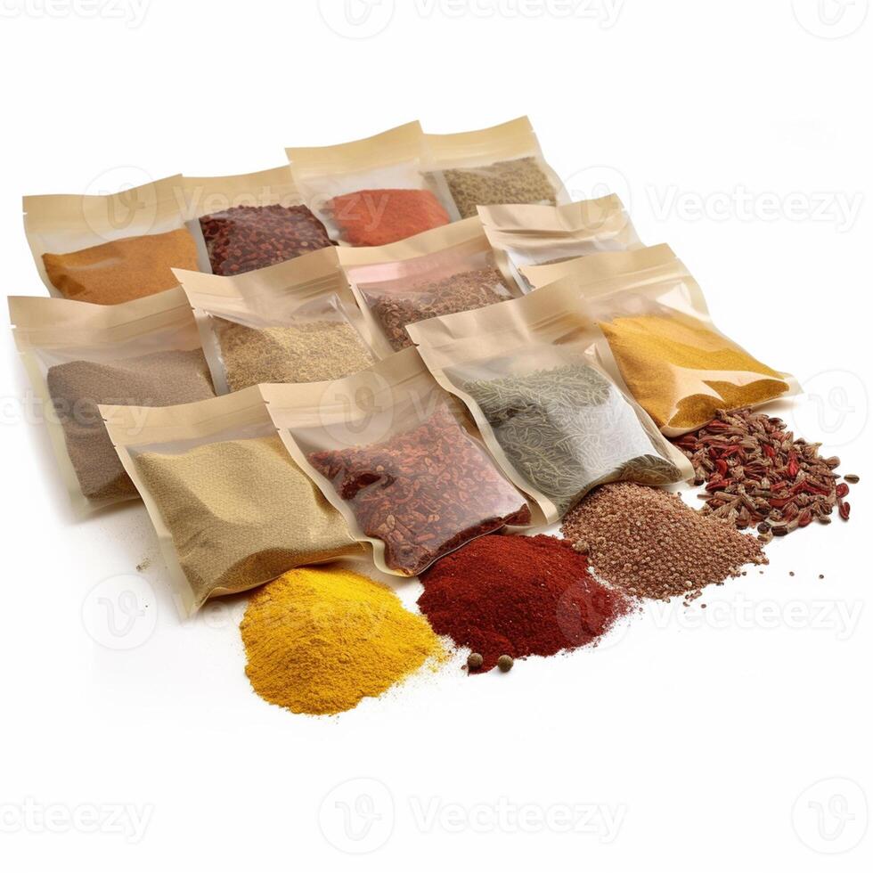 A variety of spices Generated photo