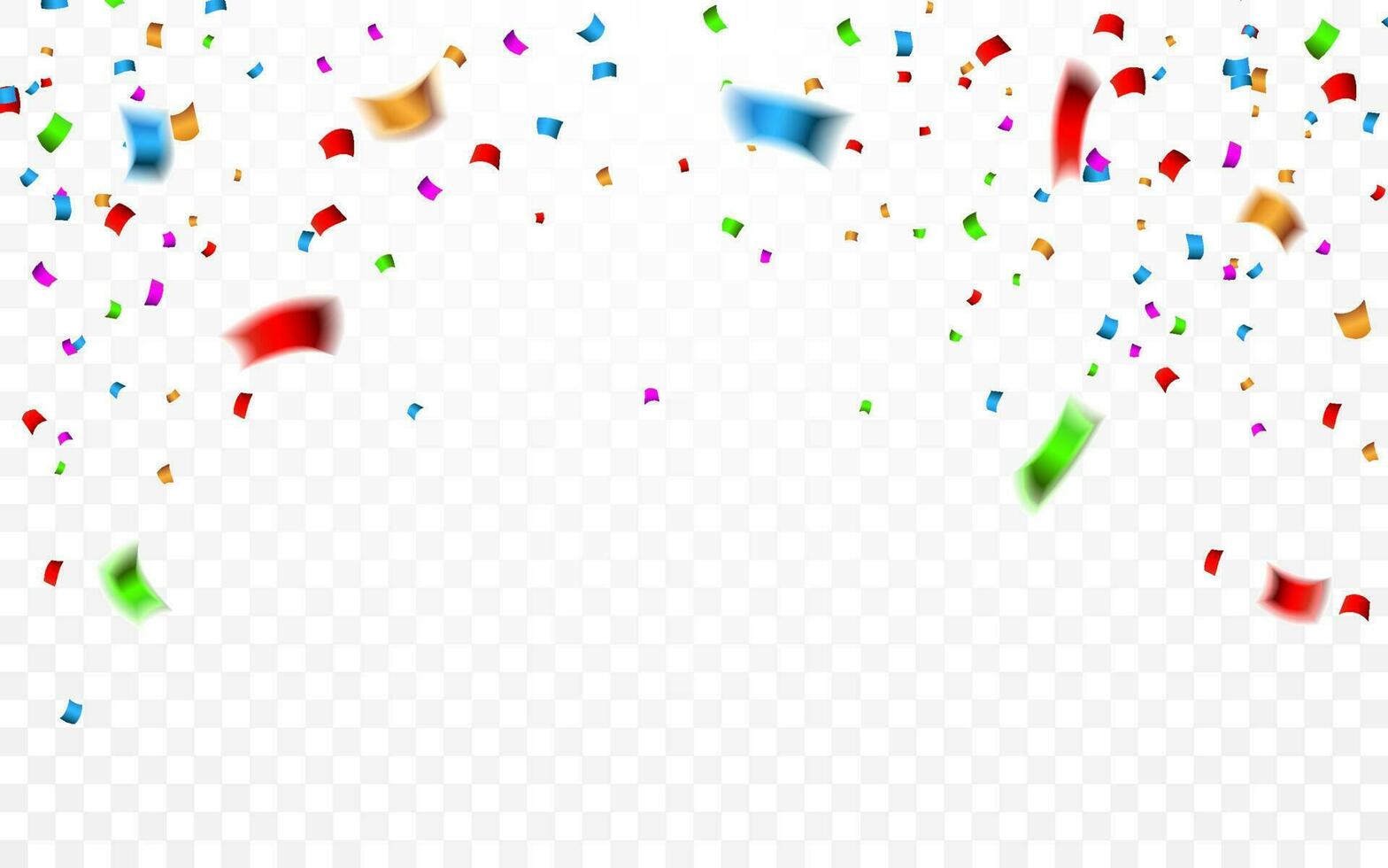 Colorful confetti. Celebration carnival falling shiny glitter confetti. Luxury greeting card. Vector illustration