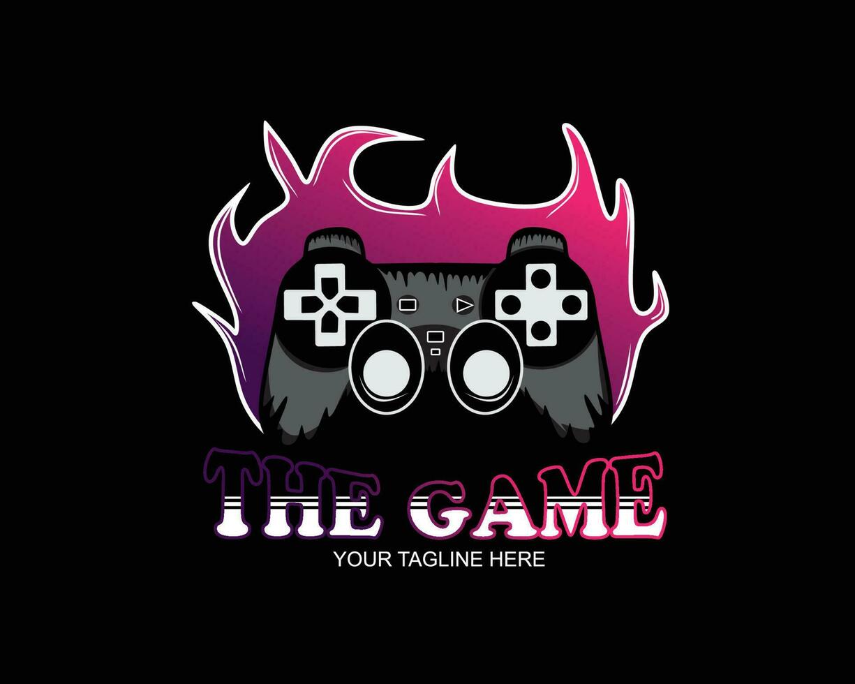 gamepad logo diseño vector