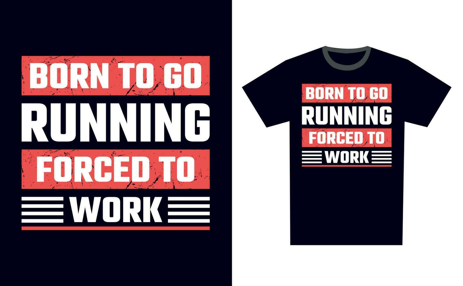 Running T Shirt Design Template Vector