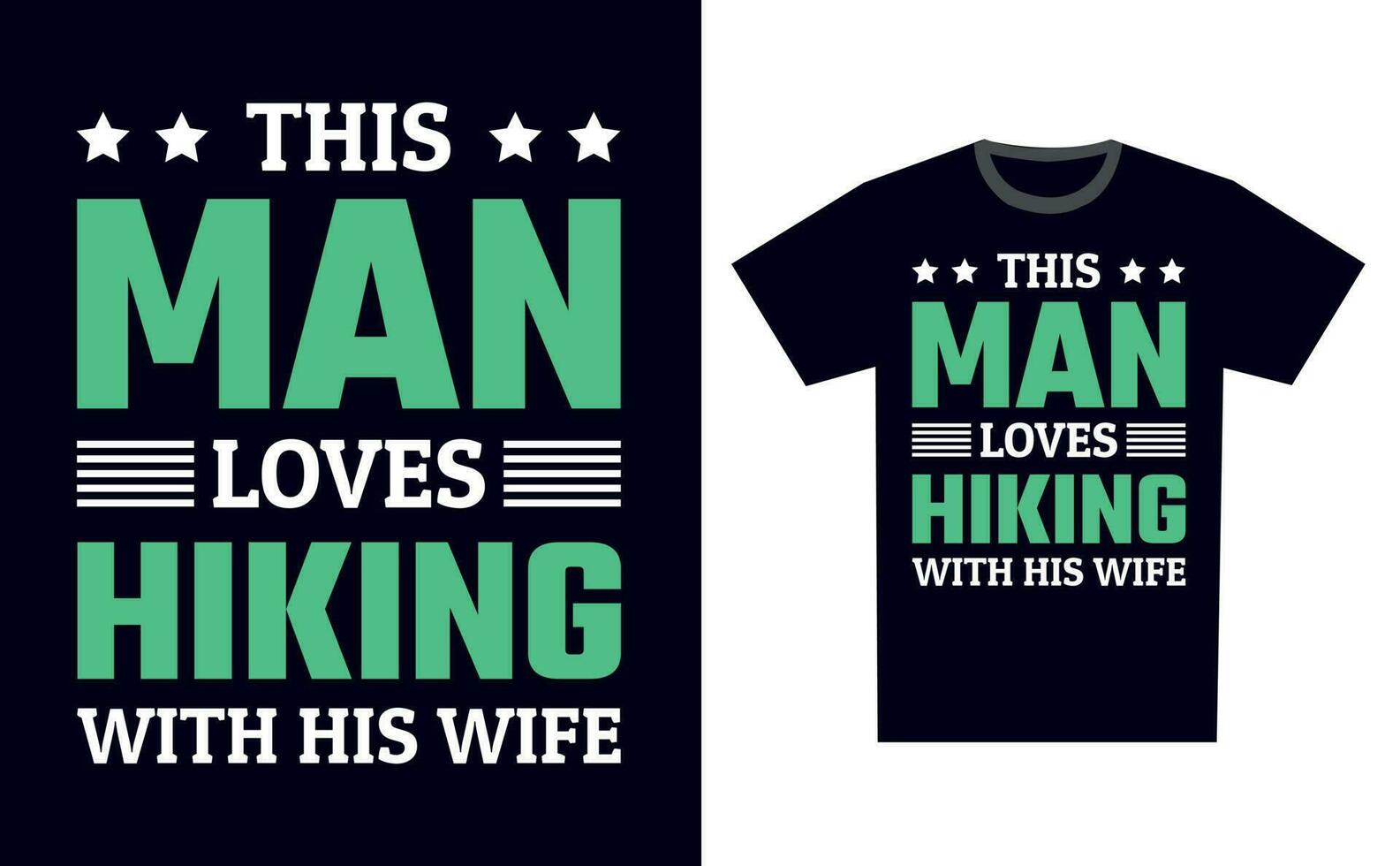 Hiking T Shirt Design Template Vector