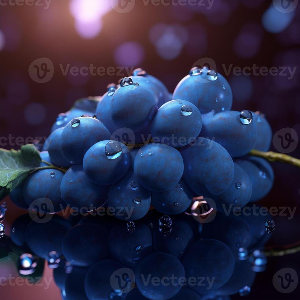 A bunch of grapes Generated photo