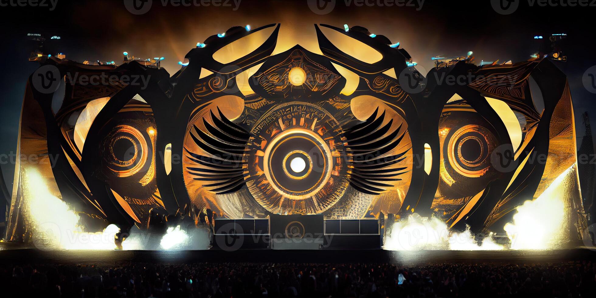 Stage for music festival. photo