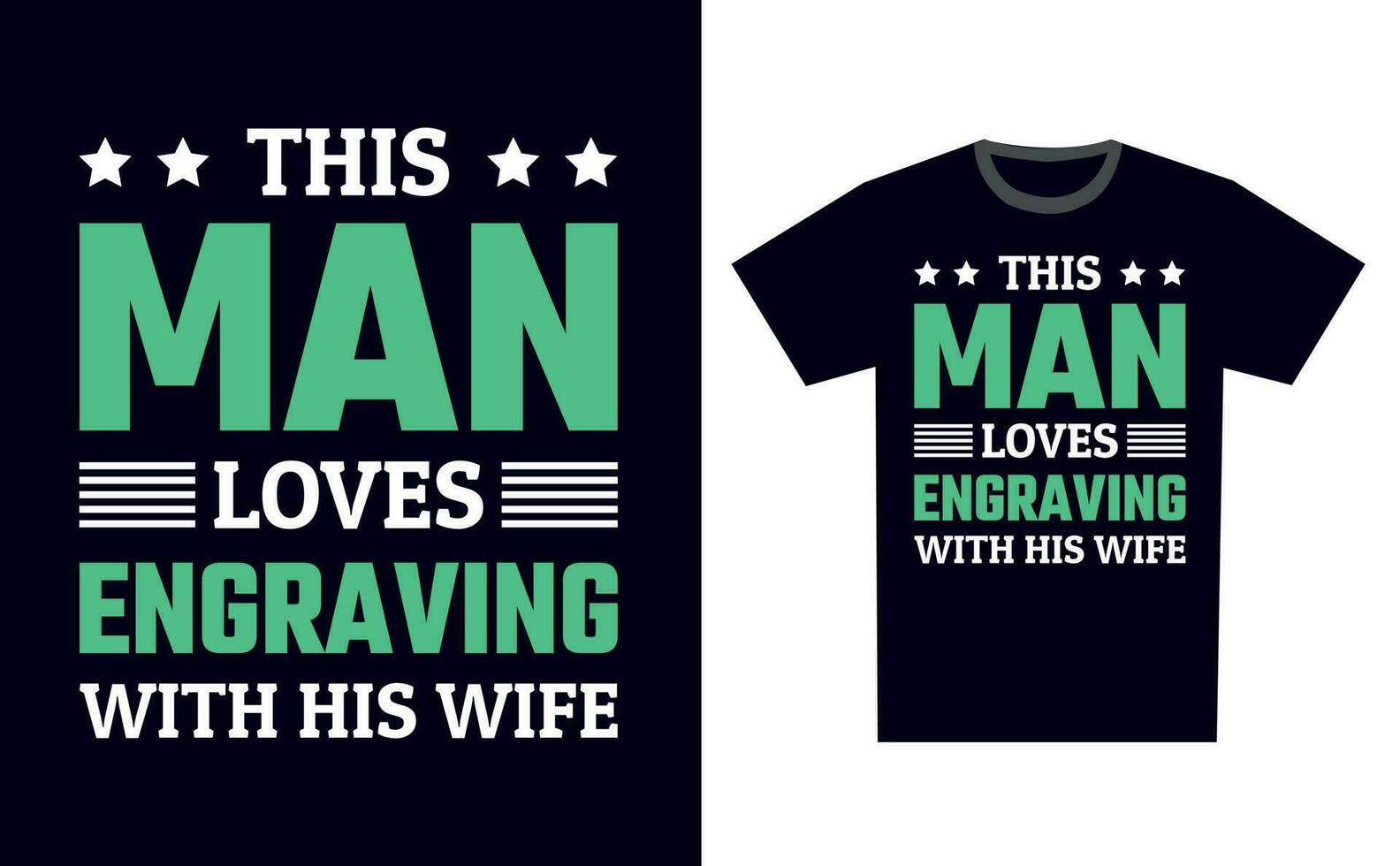 Engraving T Shirt Design Template Vector