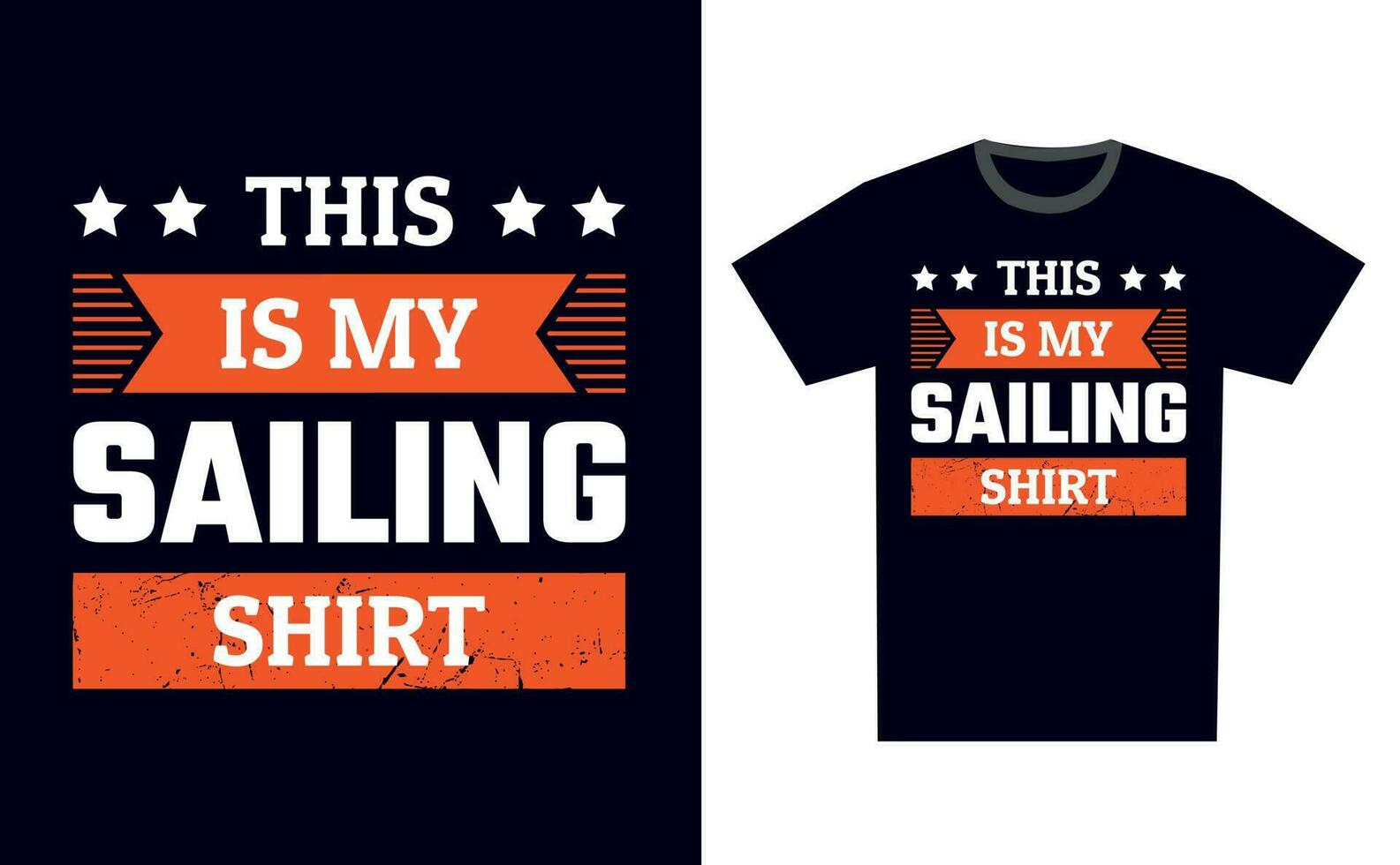 Sailing T Shirt Design Template Vector