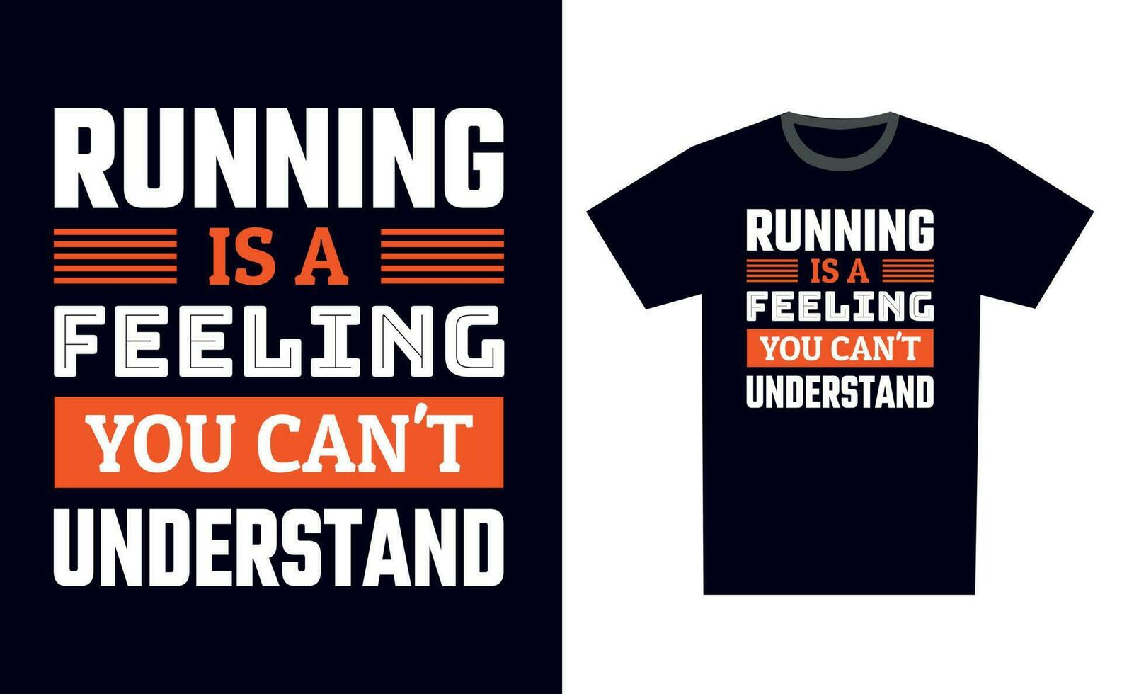 Running T Shirt Design Template Vector