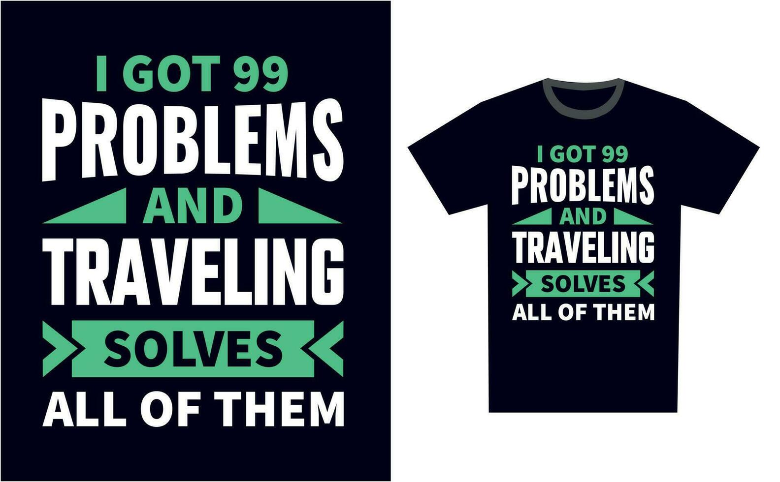 Traveling T Shirt Design Template Vector