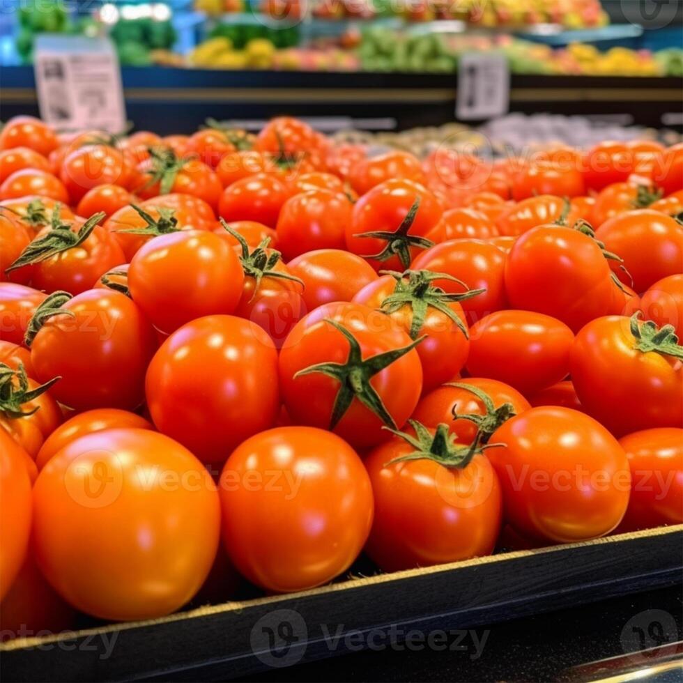 A bunch of tomatoes Generated photo