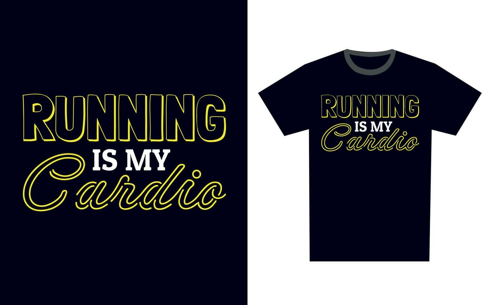 Running T Shirt Design Template Vector