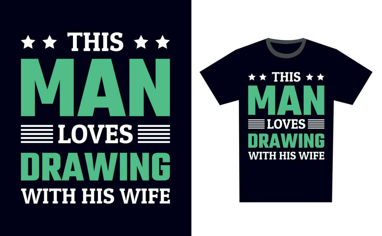 Drawing T Shirt Design Template Vector