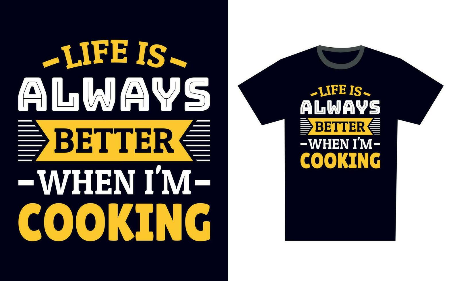 Cooking T Shirt Design Template Vector