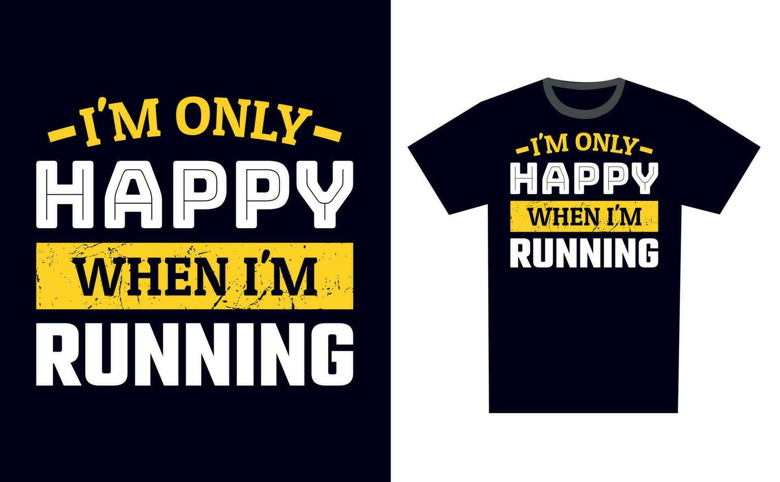 Running T Shirt Design Template Vector
