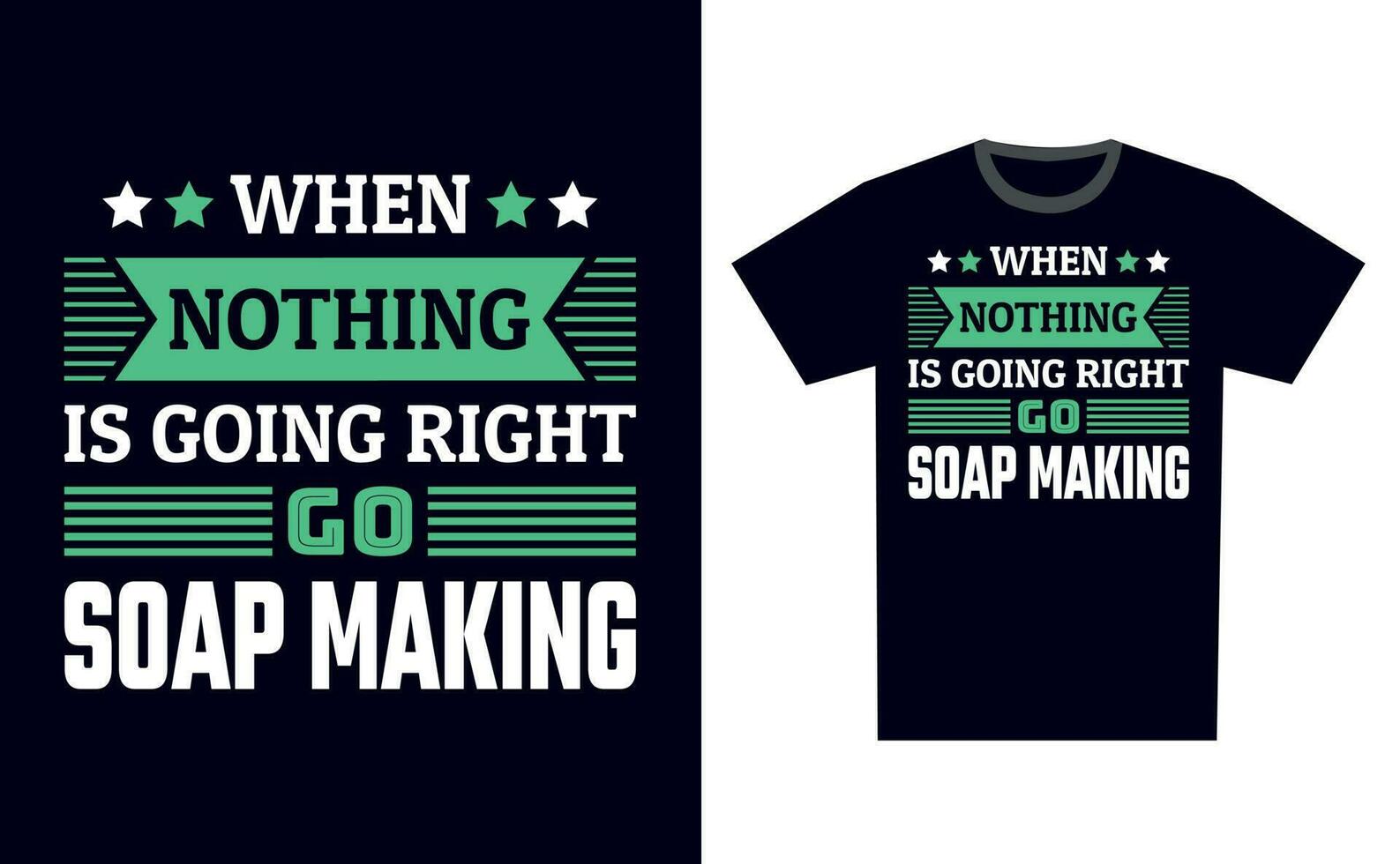 Soap Making T Shirt Design Template Vector