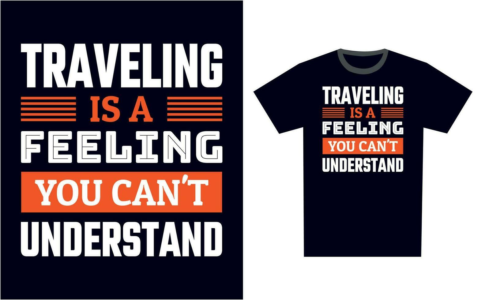 Traveling T Shirt Design Template Vector