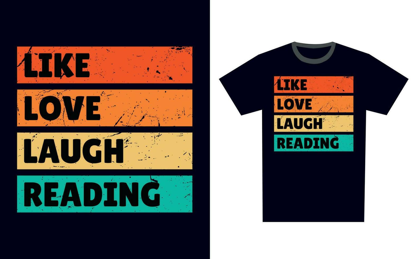 Reading T Shirt Design Template Vector