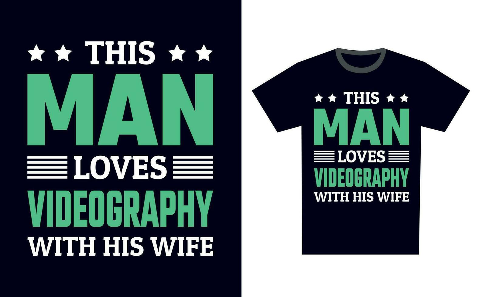 Videography T Shirt Design Template Vector