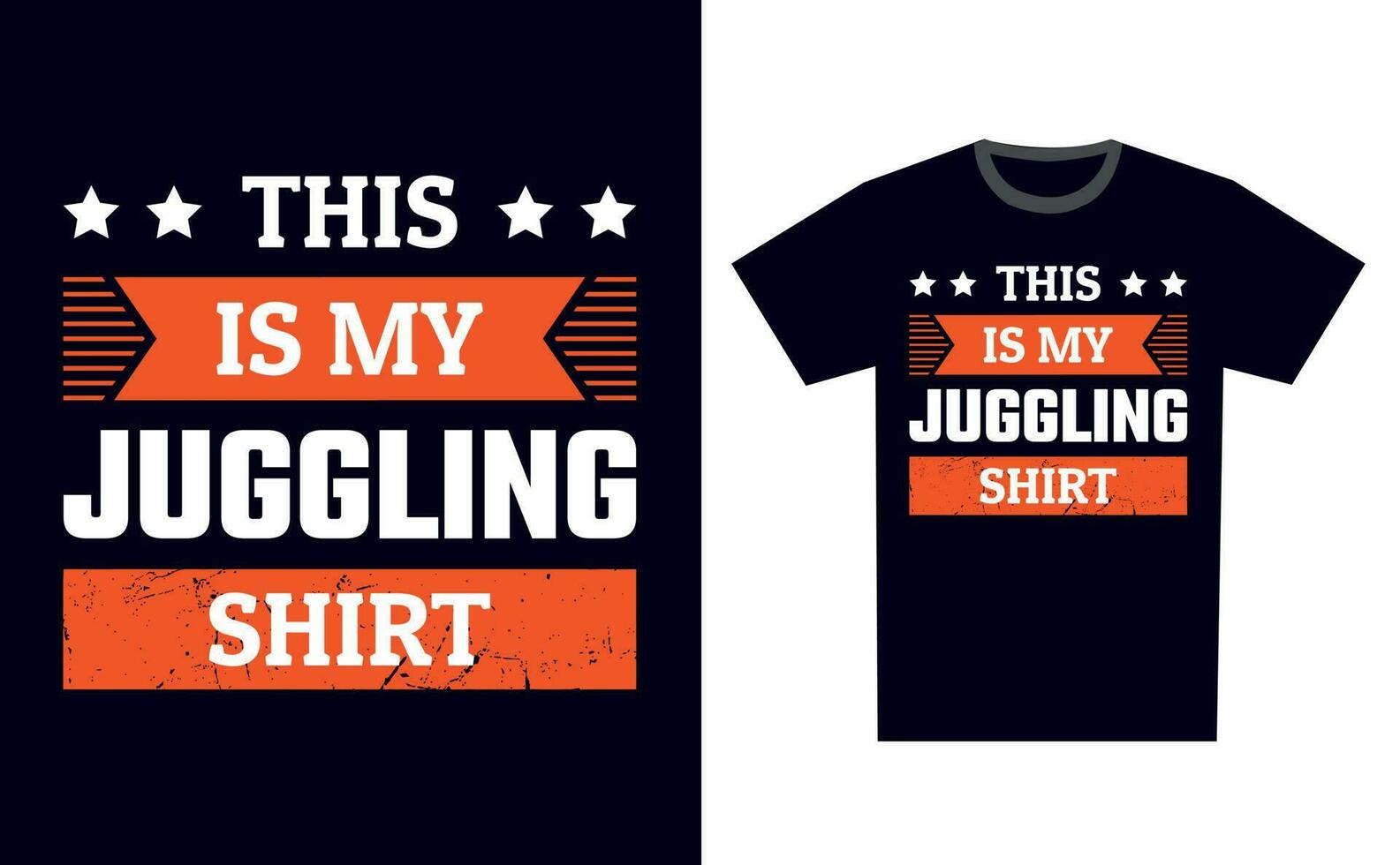 Juggling T Shirt Design Template Vector