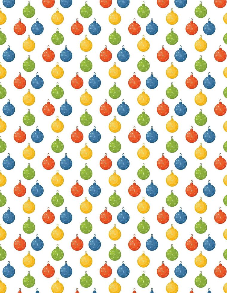 Christmas Decoration Seamless Pattern, Isolated Background. photo