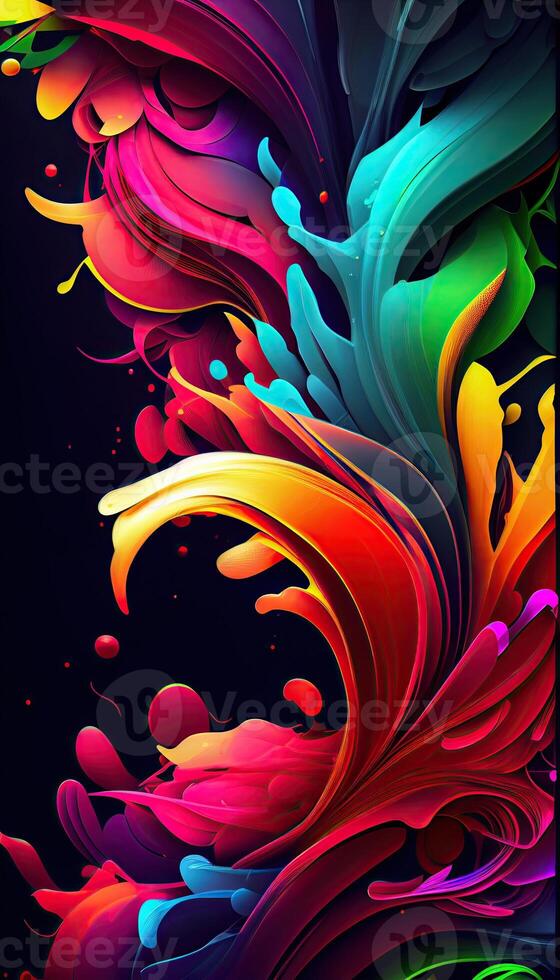Abstract watercolor color background. photo