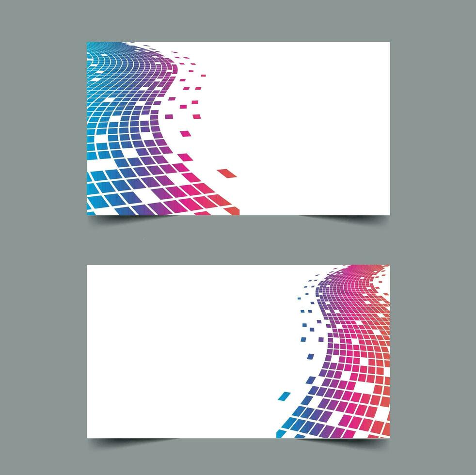 Abstract Template For Business Cards, Isolated Background. photo