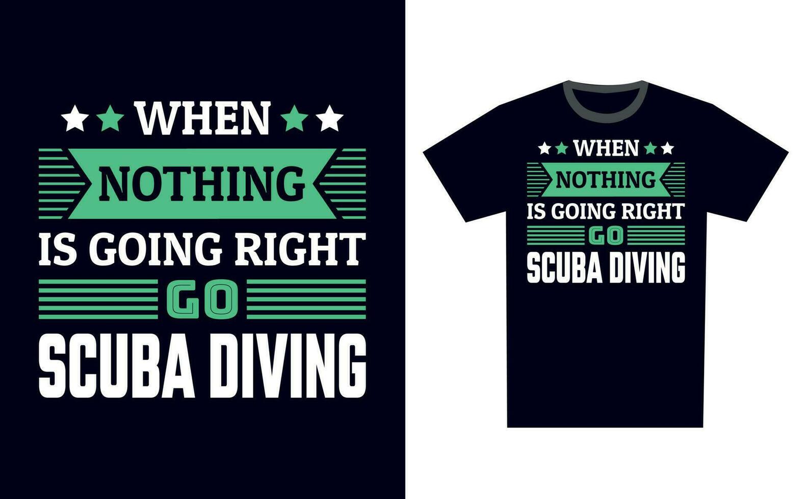 escafandra autónoma buceo t camisa diseño modelo vector