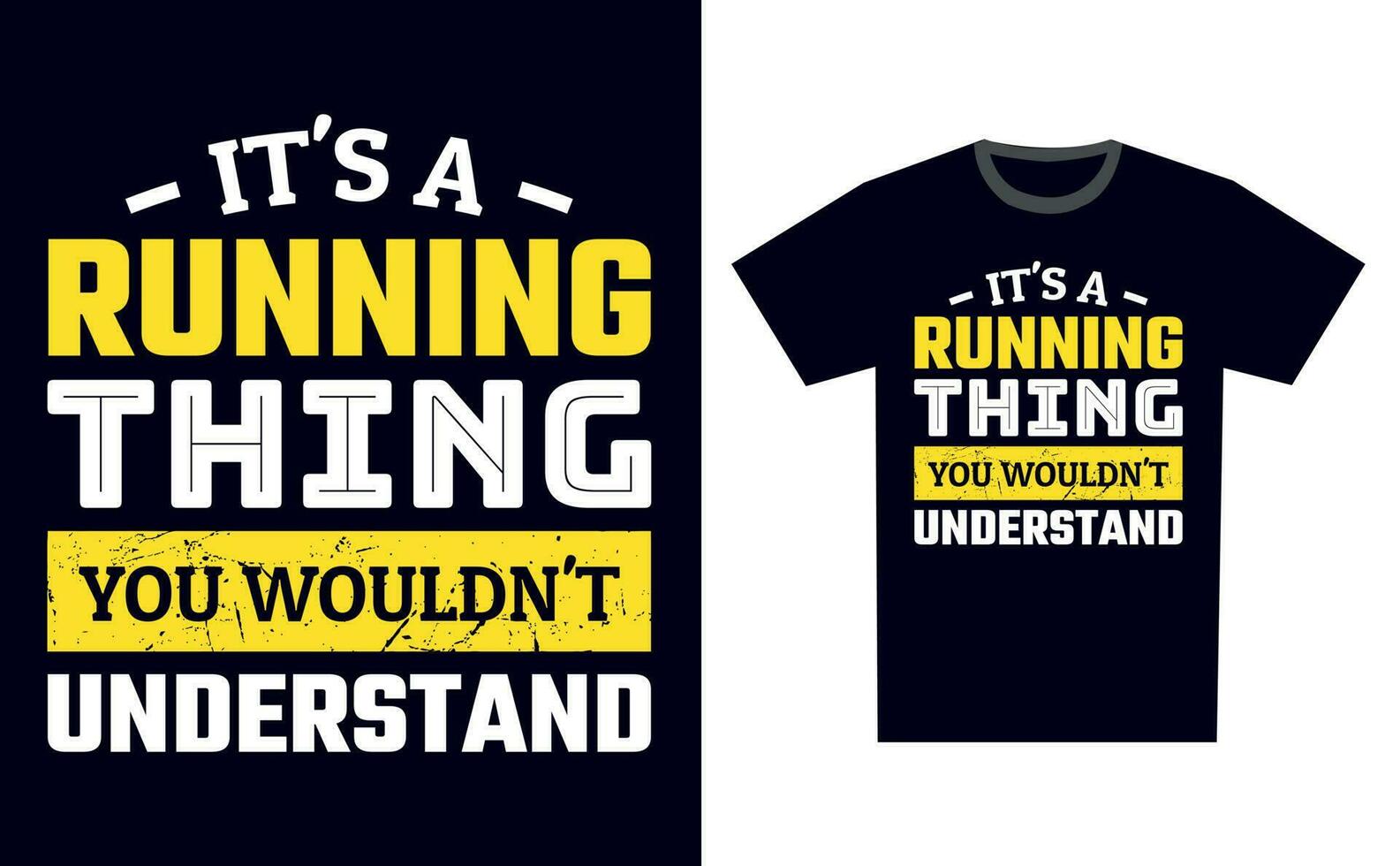 Running T Shirt Design Template Vector