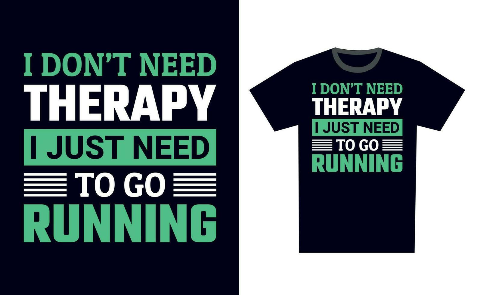 Running T Shirt Design Template Vector
