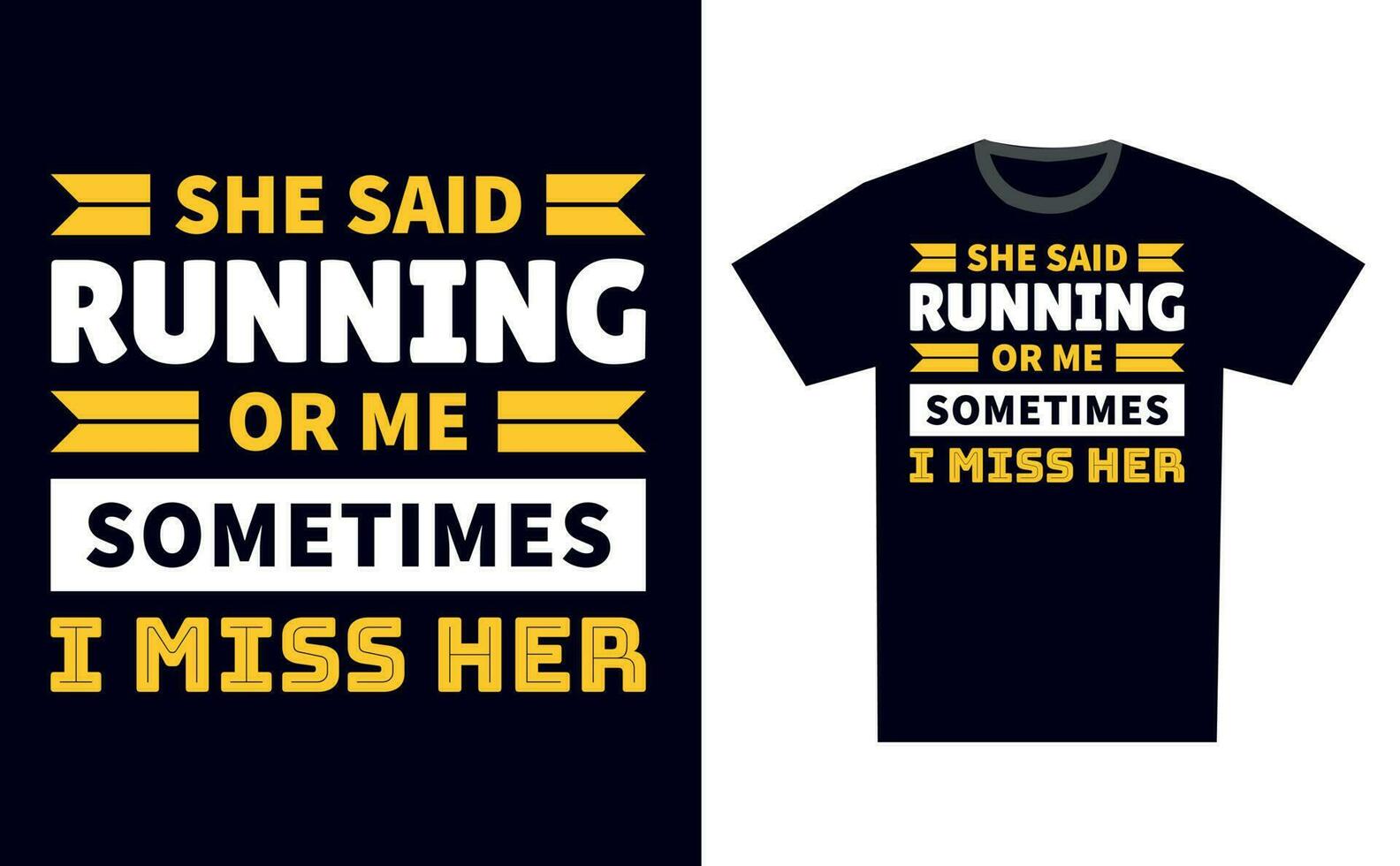Running T Shirt Design Template Vector