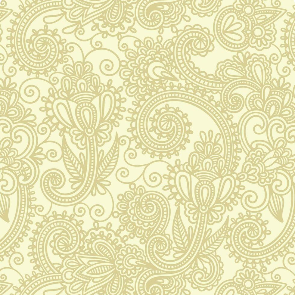 floral background with paisley and indian florals. damask style pattern for textile and decoration. classic ornament with flowers. vector