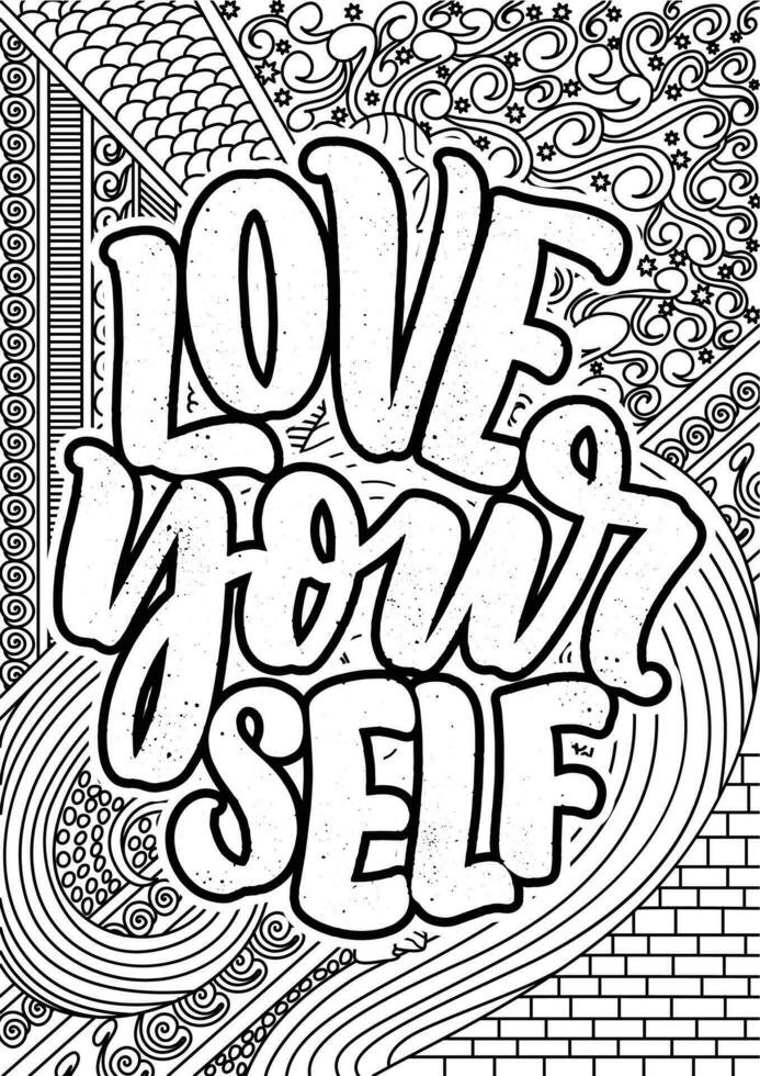 love your self motivational quotes coloring pages design yourself