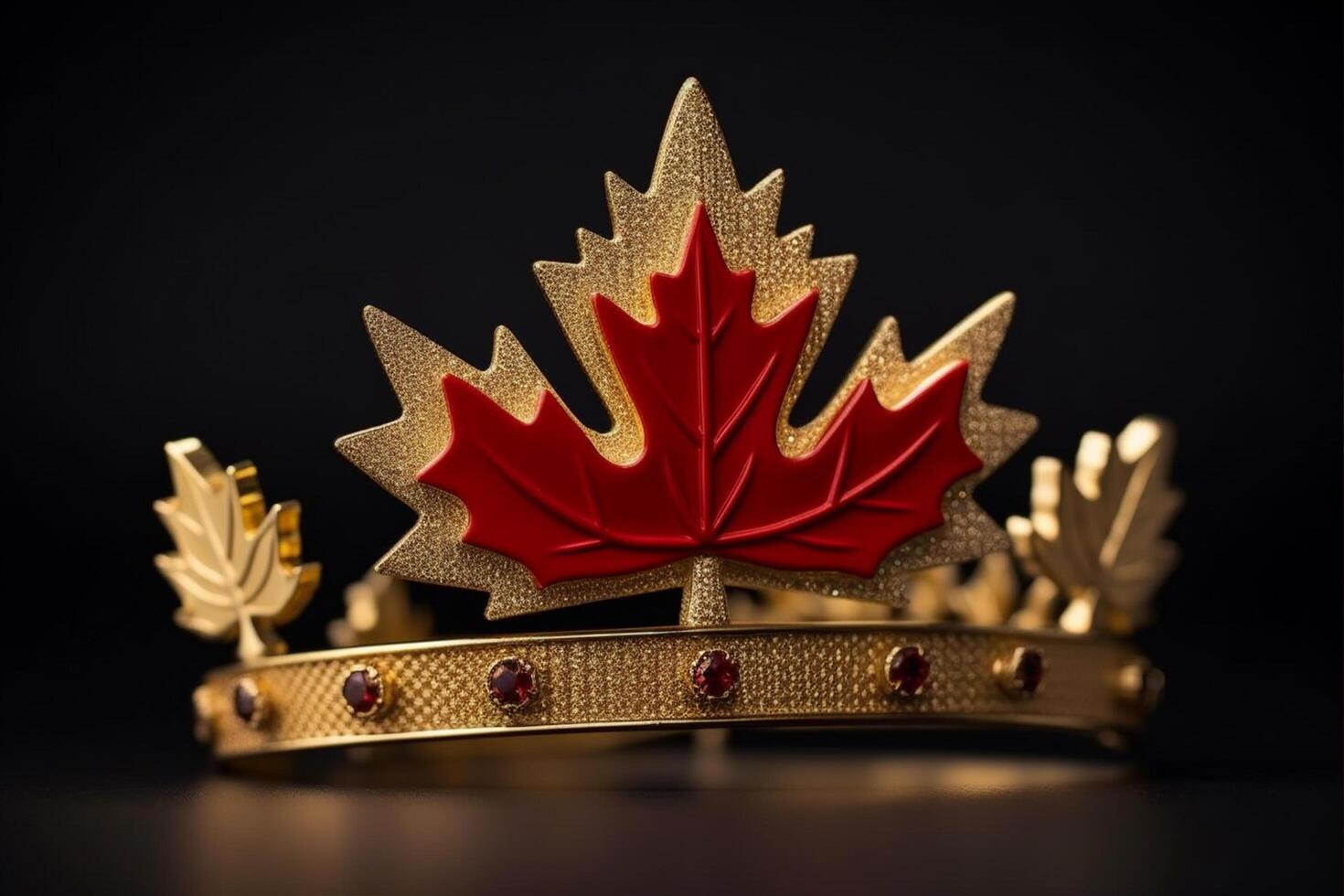 canadian flag crown, photo