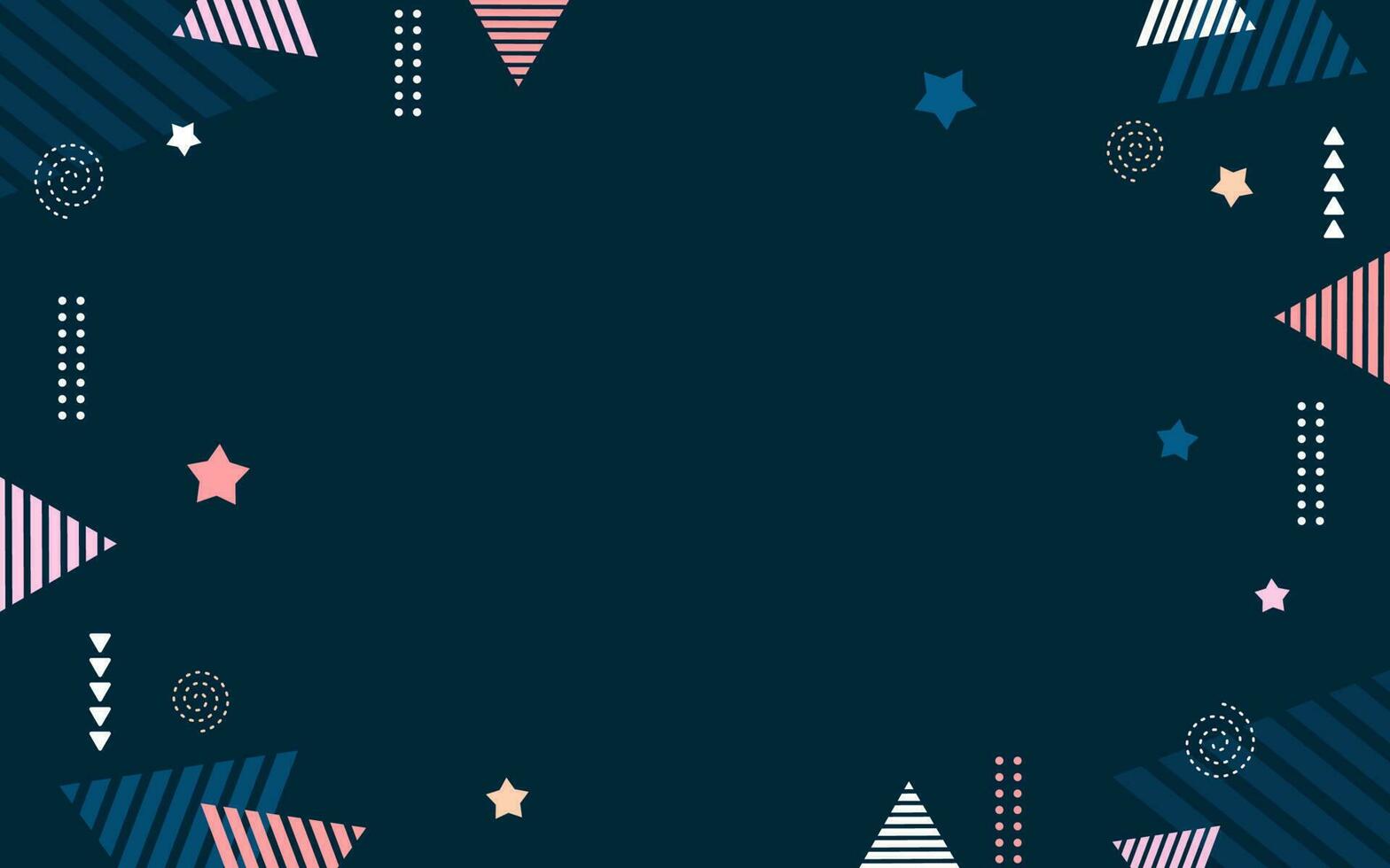 4K Blue background geometric design vector