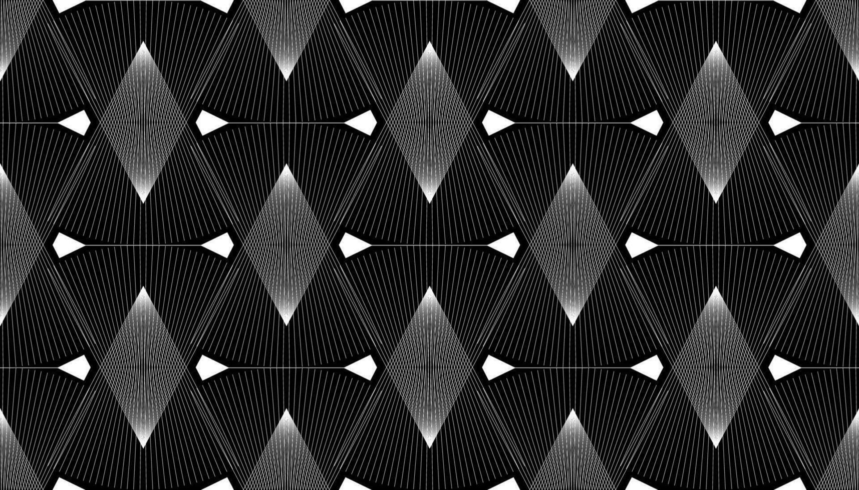 Seamless abstract overlap Lines print fabric texture. Geometric patterns of white lines on a black background vector