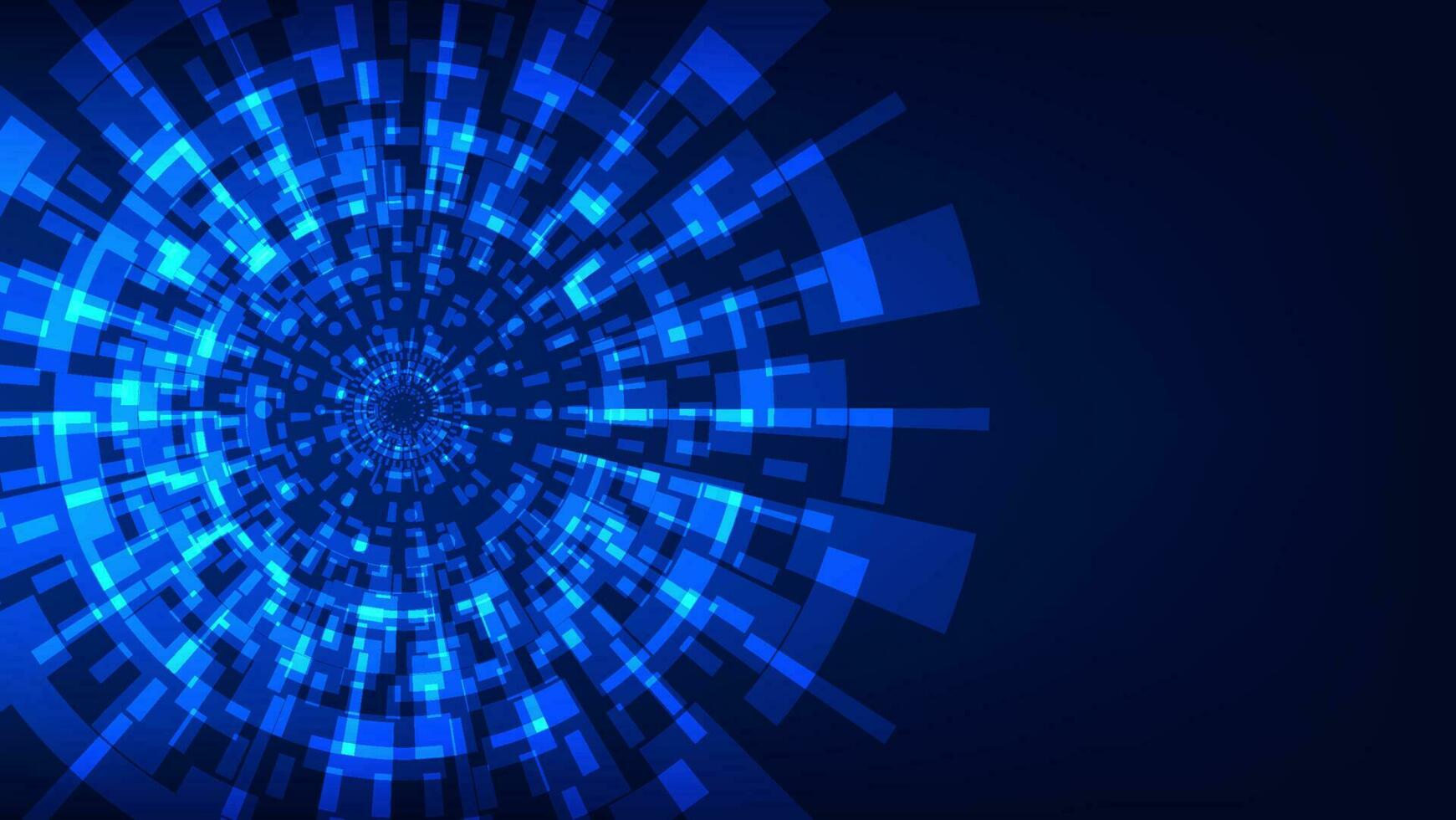 Hi tech circle digital HUD screen for modern graphic design. futuristic technology background concept vector