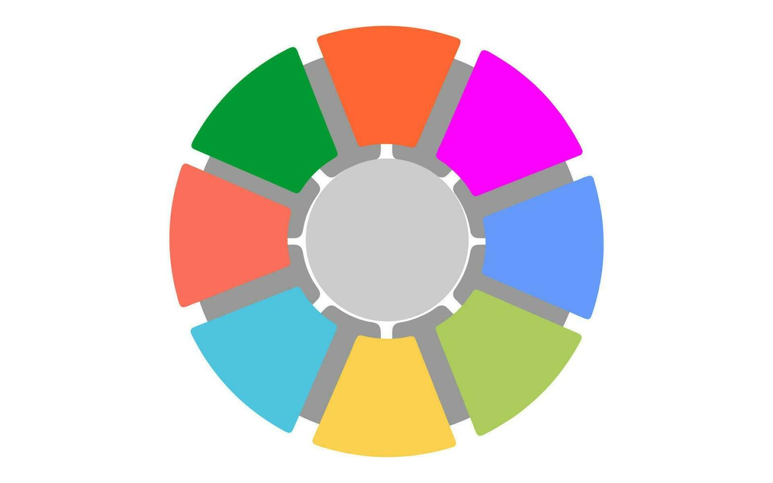 Circle folowchart template. Social Networking Infographic, Infographic template for business. Steps Modern Mindmap diagram with circles and topic titles, presentation vector infographic