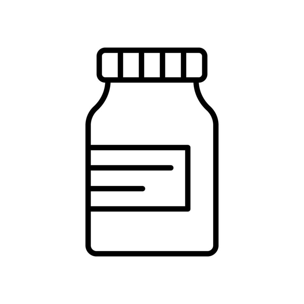 Pill Bottle icon vector design templates