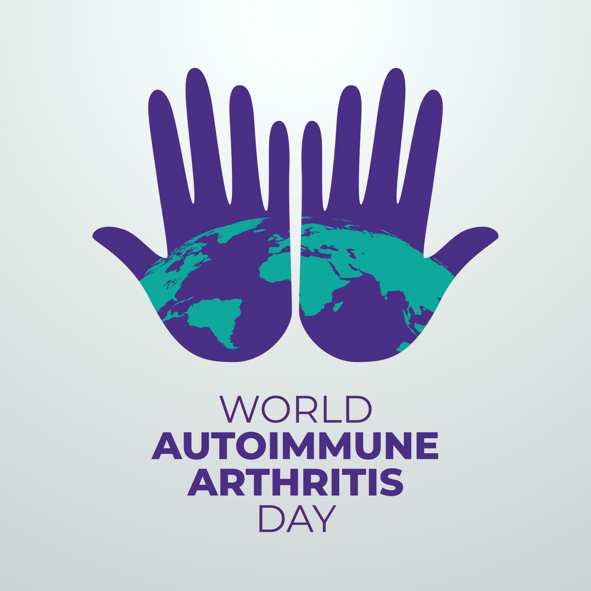 vector graphic of World Autoimmune Autoinflammatory Arthritis Day good