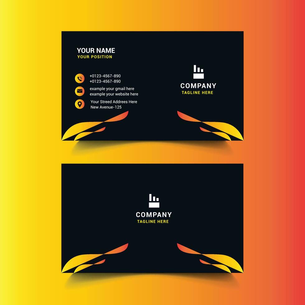 Modern Business Card Design vector