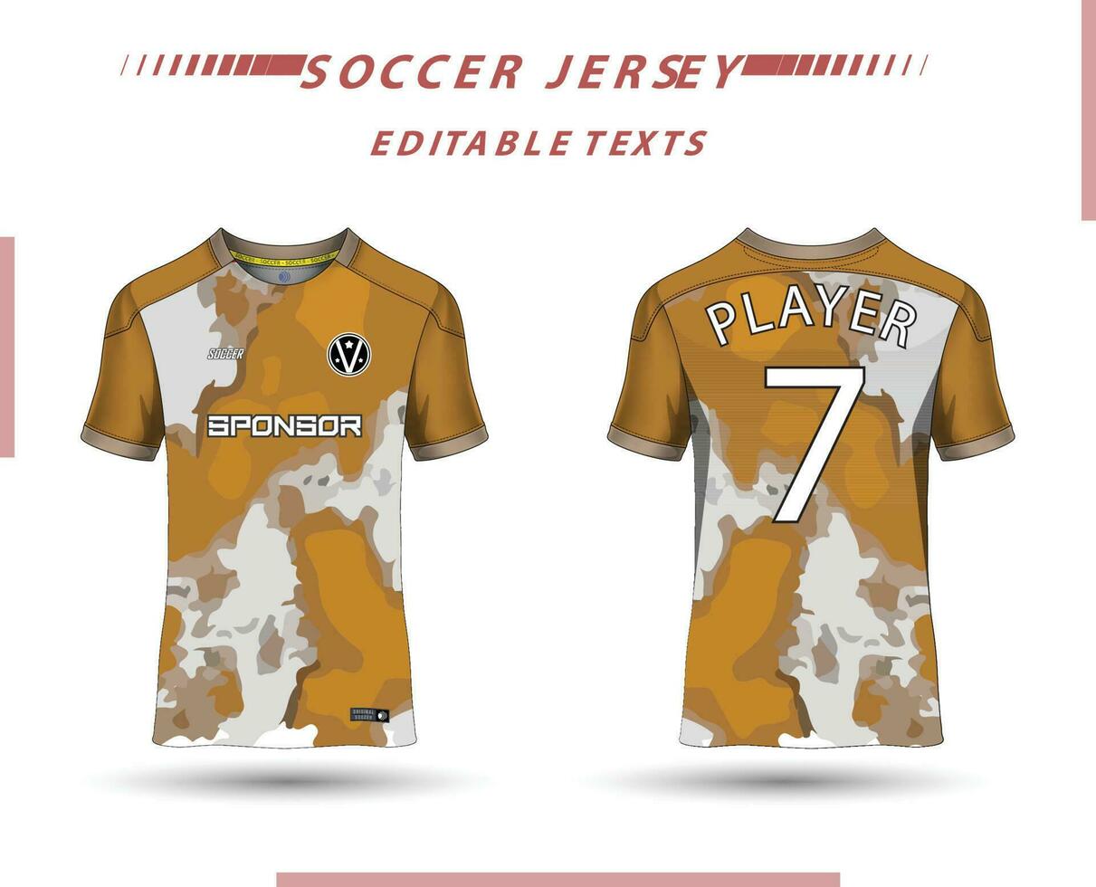 mejor vector fútbol jersey modelo deporte t camisa diseño