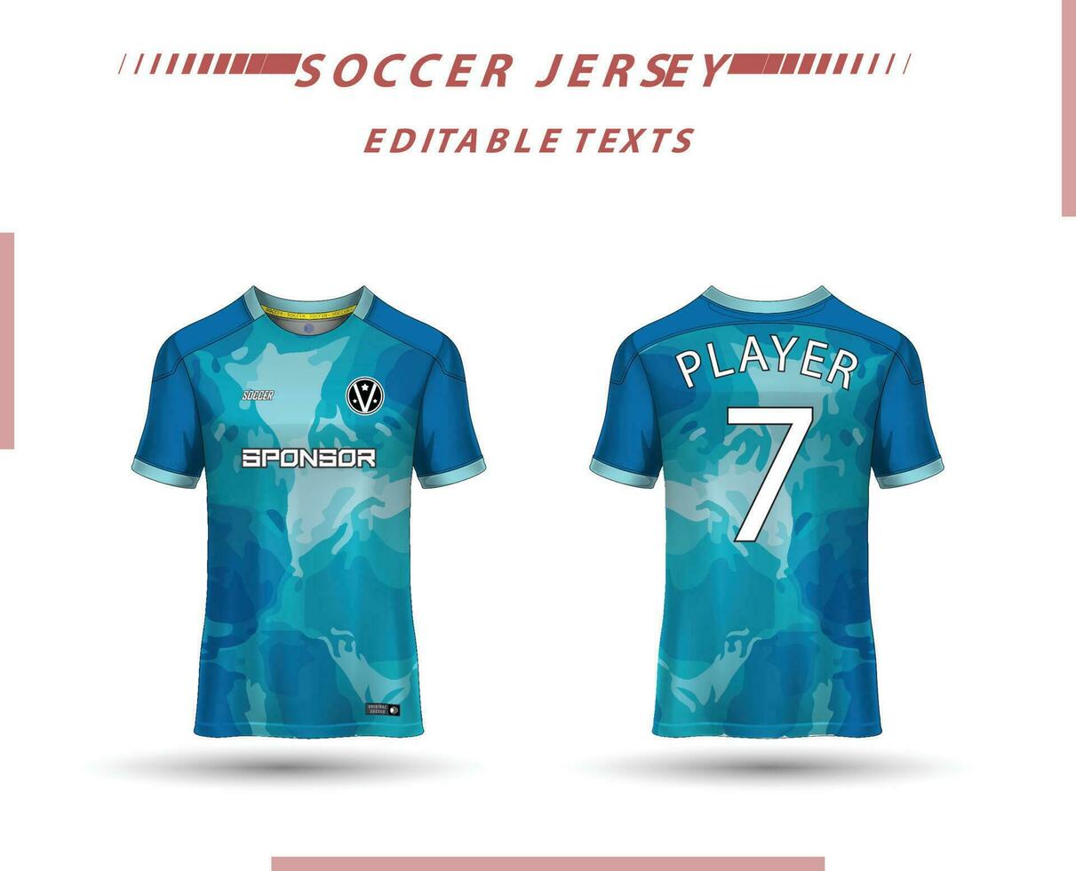 mejor vector fútbol jersey modelo deporte t camisa diseño