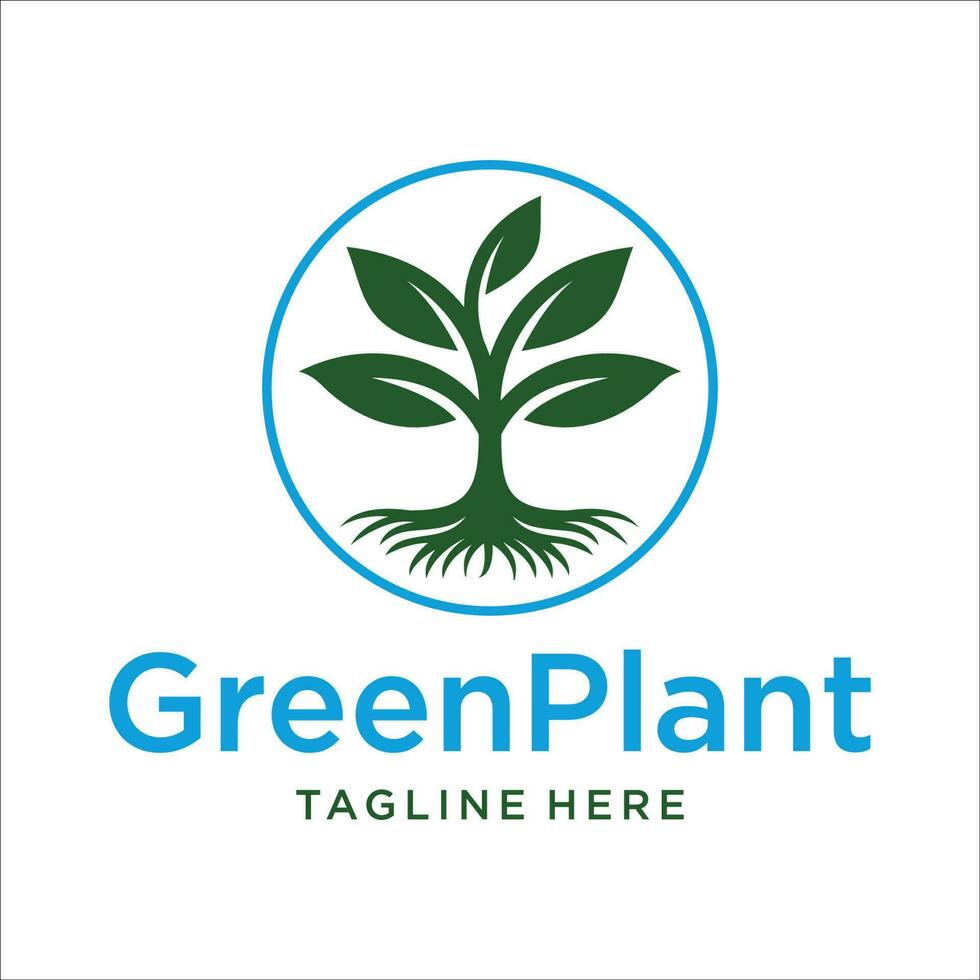 Tree logo design with vector. vector