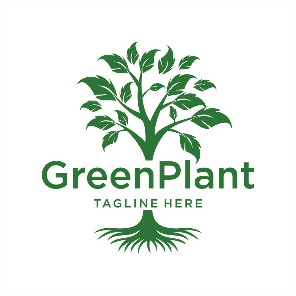 Tree logo design with vector. vector