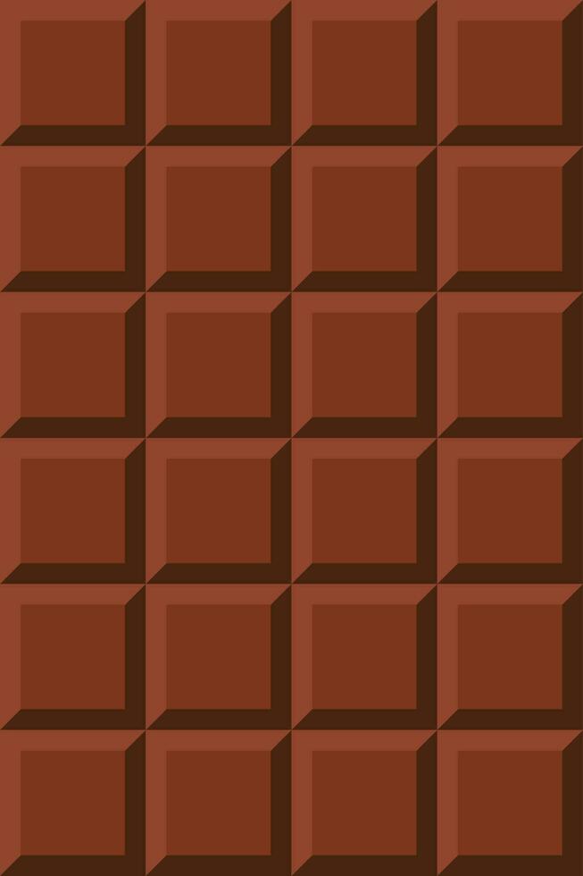 Milk Chocolate delicious bar, realistic seamless pattern background vector